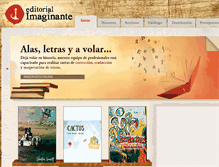 Tablet Screenshot of editorialimaginante.com.ar
